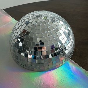 Hand Made Half Mirror Ball Disco Wall Hanging Art Piece Centrepiece✨🪩